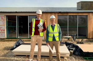 De Mellow & Co’s Chris and Mark assess progress at the building site