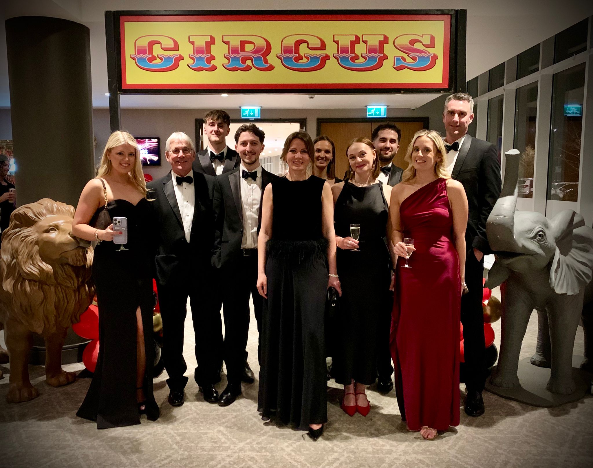 The de Mellow team at the “Greatest Show Charity Ball”