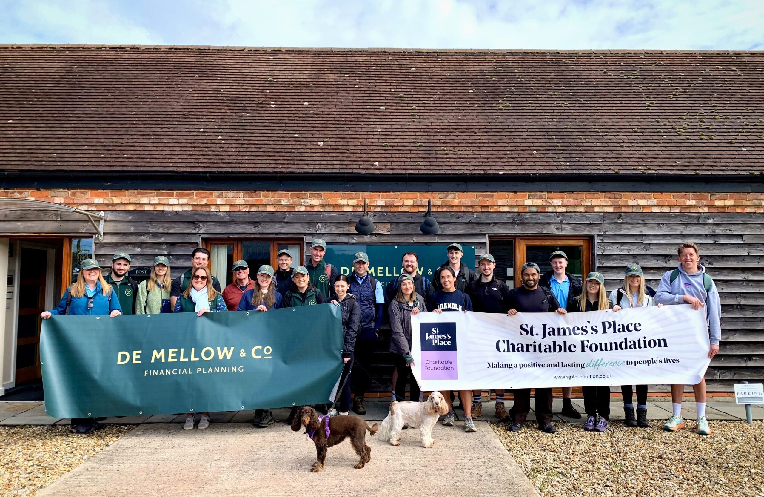 The de Mellow & Co team outside our Hambledon office